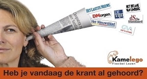 Beluister uw favoriete krant in audiobestand dankzij het Huis van het Nederlands